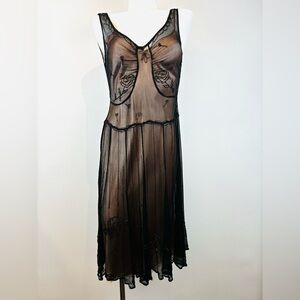 Rebecca Taylor - Elegant Black Sheer Dress